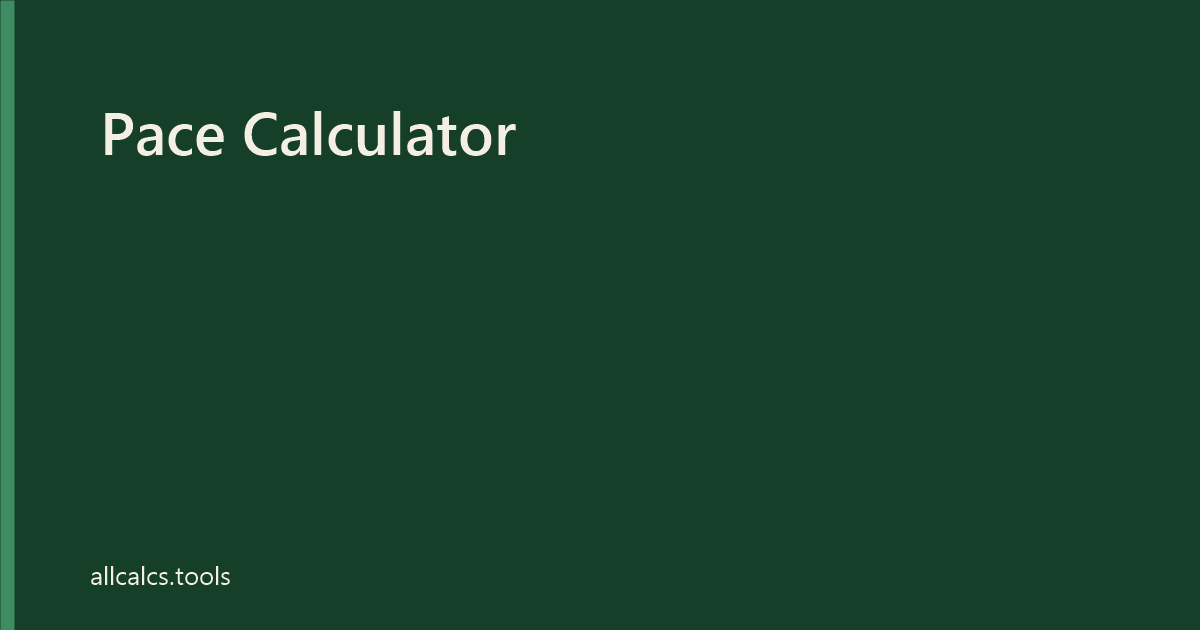 Pace Calculator: Fast, Free Running Pace per Km & Mile 2026
